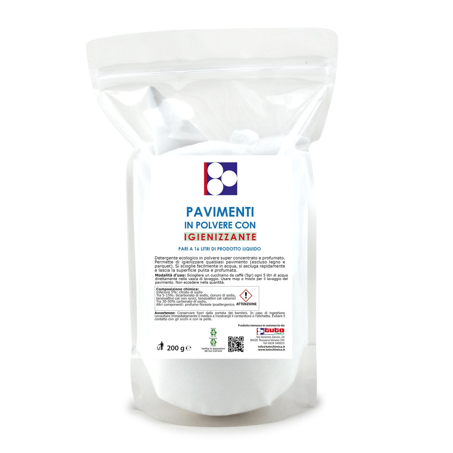 Pavimenti igienizzante in polvere 200gr