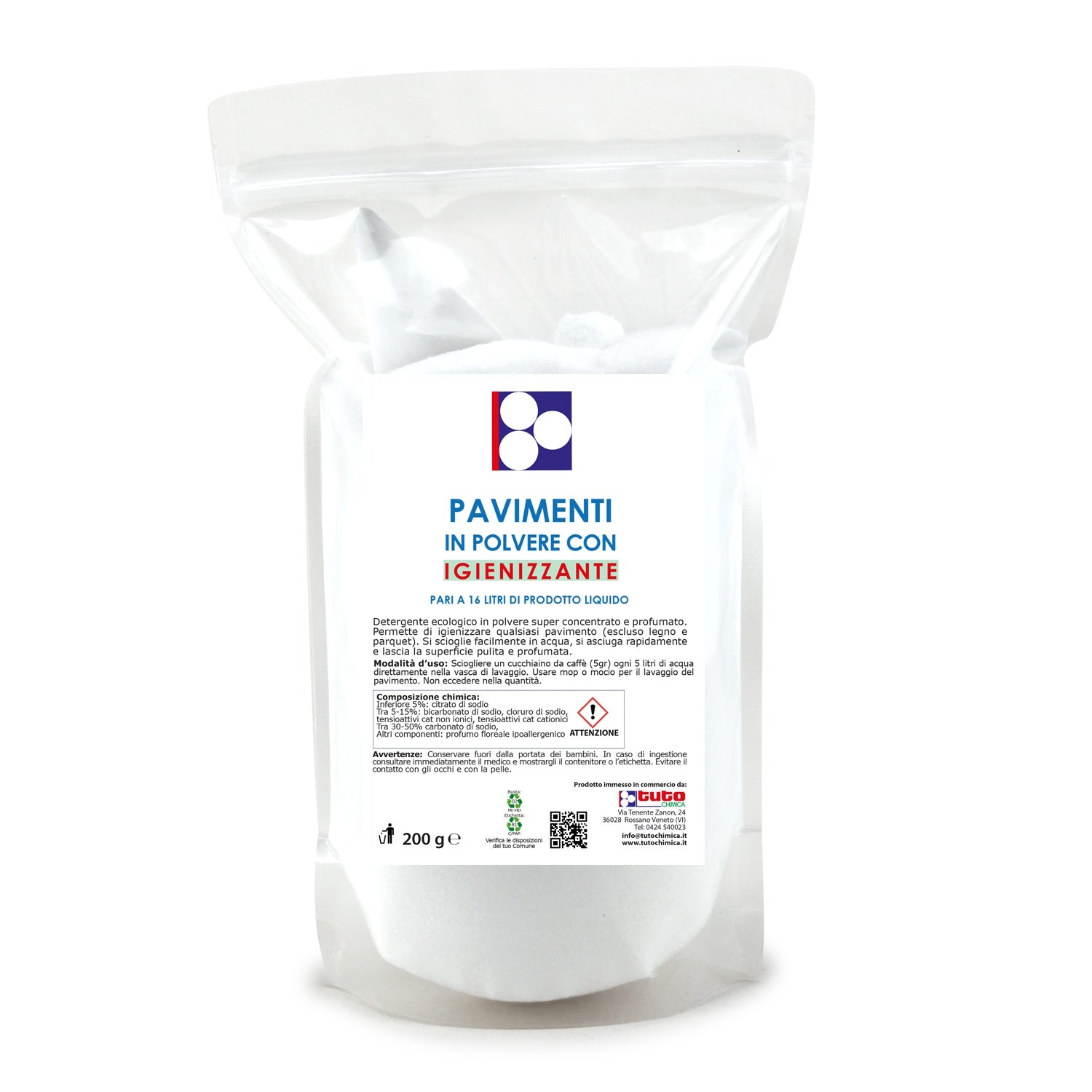 Pavimenti igienizzante in polvere 200gr