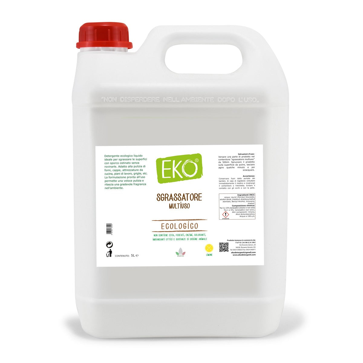 sgrassatore con oli essenziali ecologico eko
