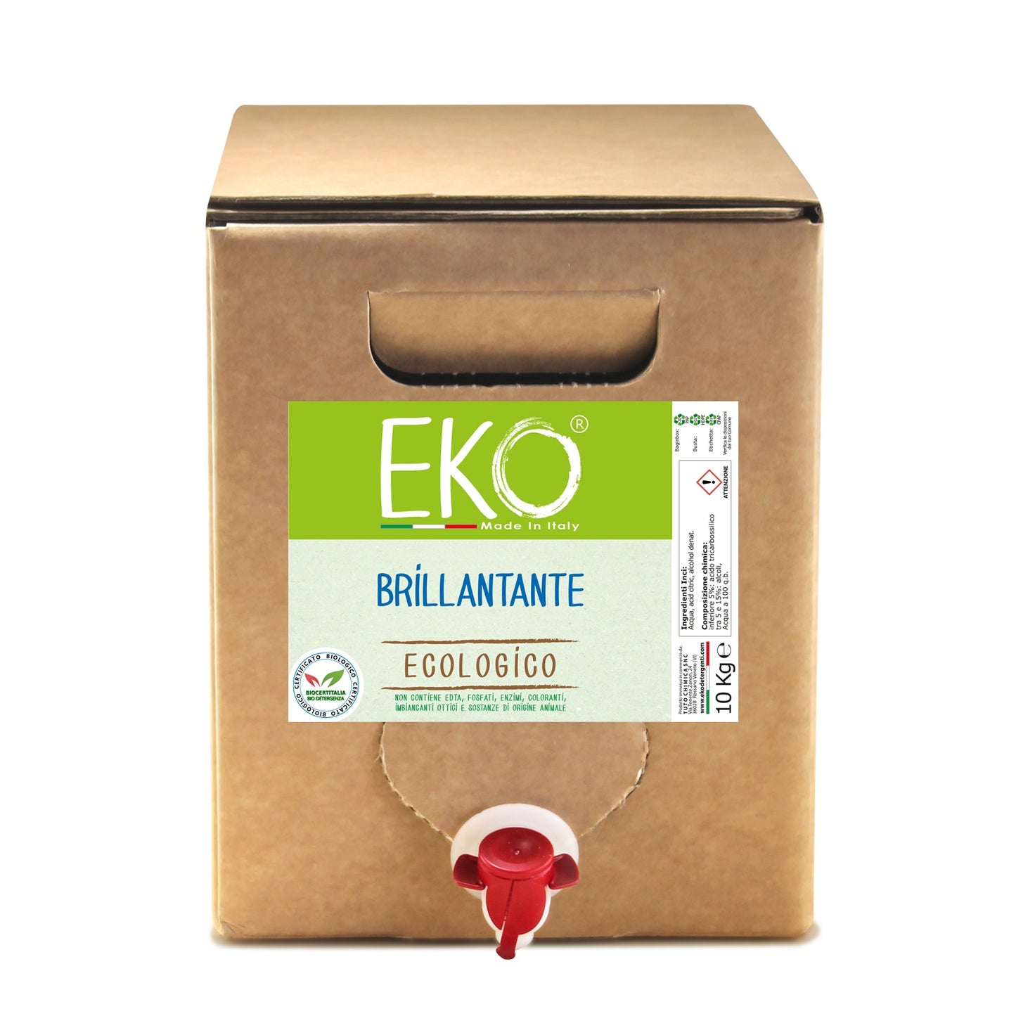 Eko BAG IN BOX brillantante lavastoviglie ecologico 10kg