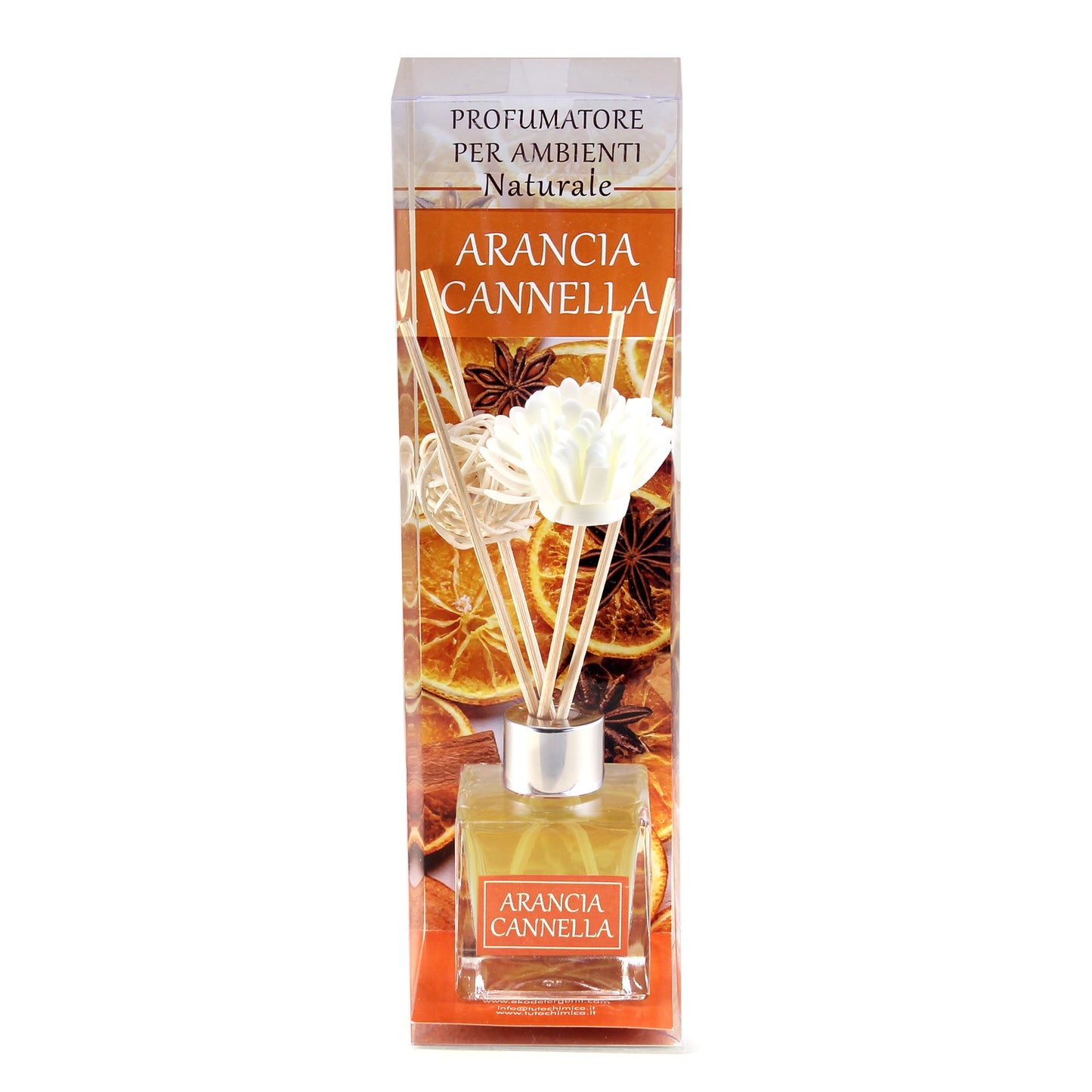 Diffusore a bastoncini arancia cannella