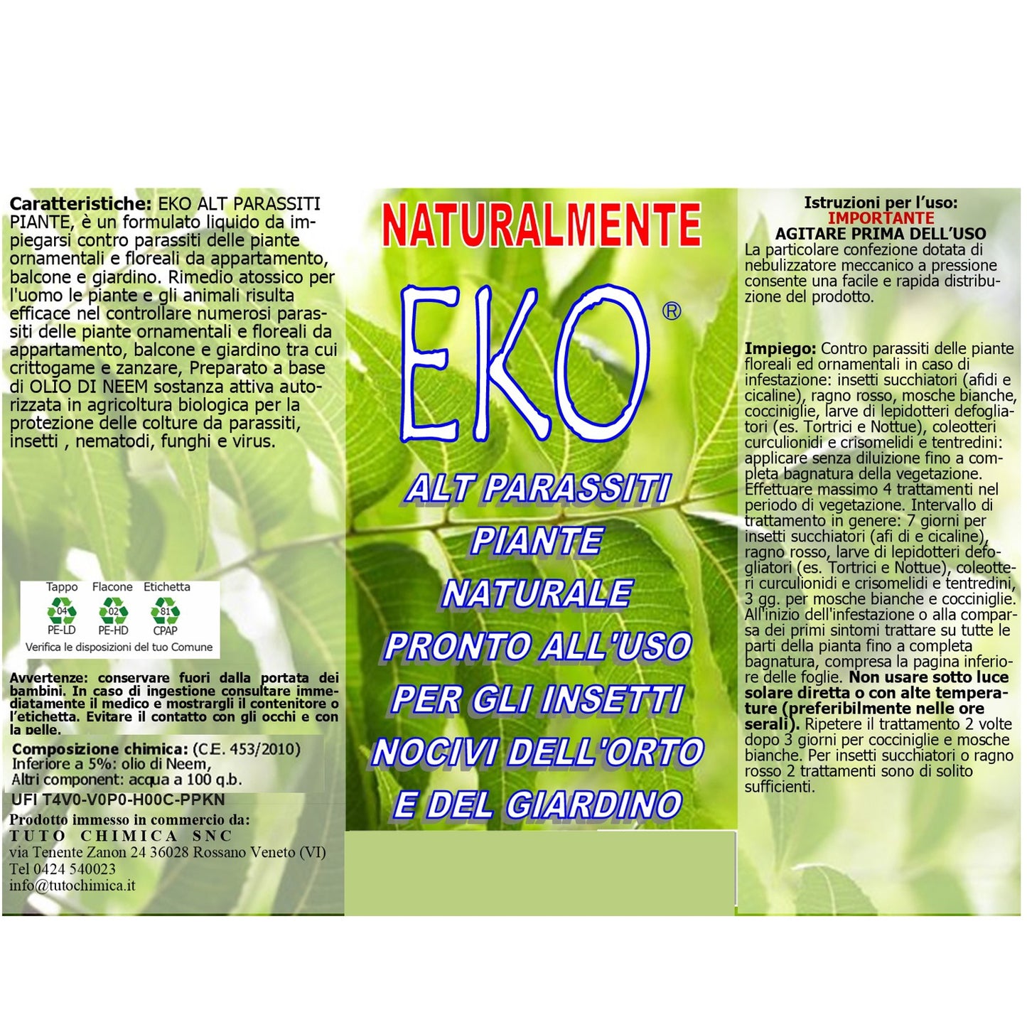 Eko alt parassiti ecologico