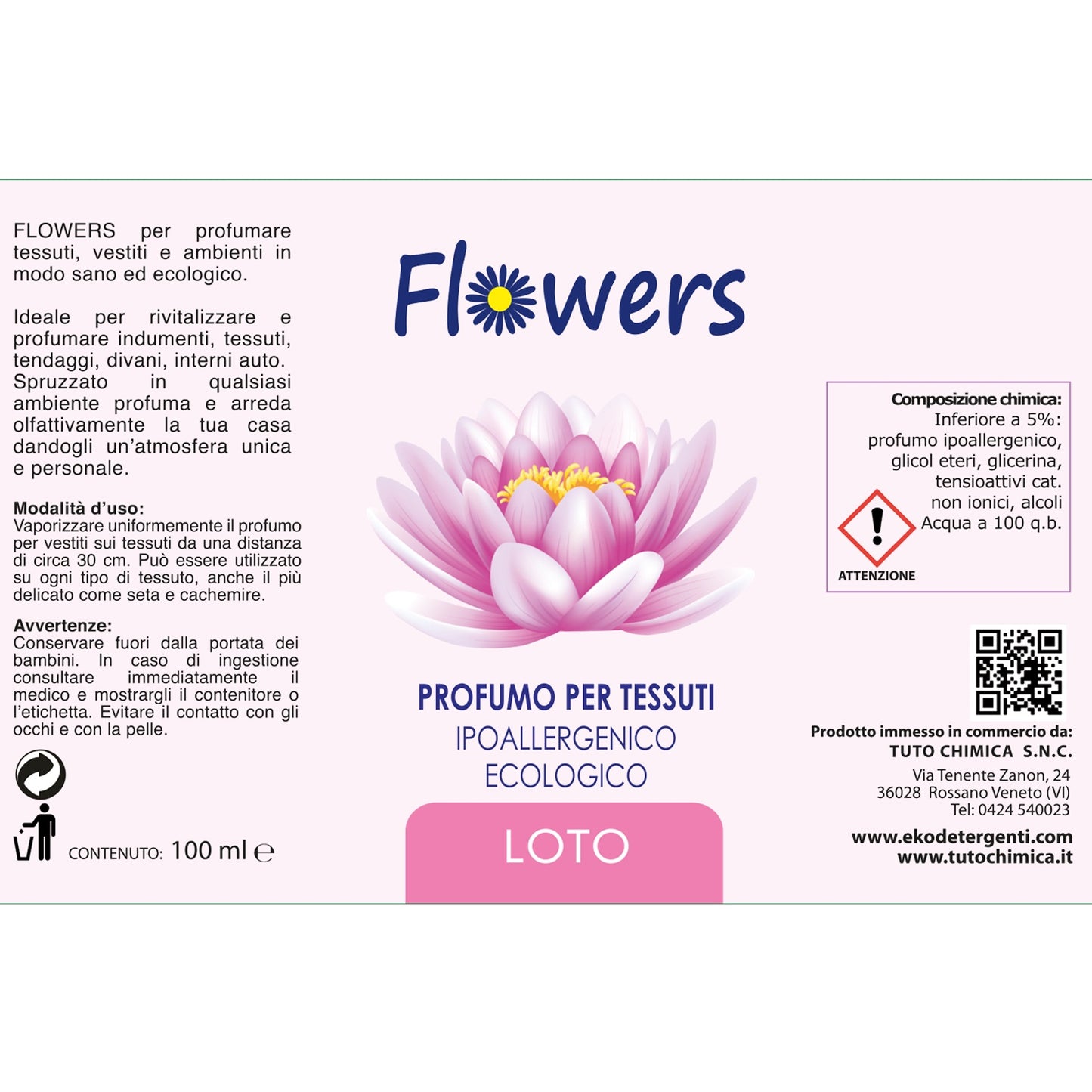 Flowers profumo tessuti e ambiente spray 120ml