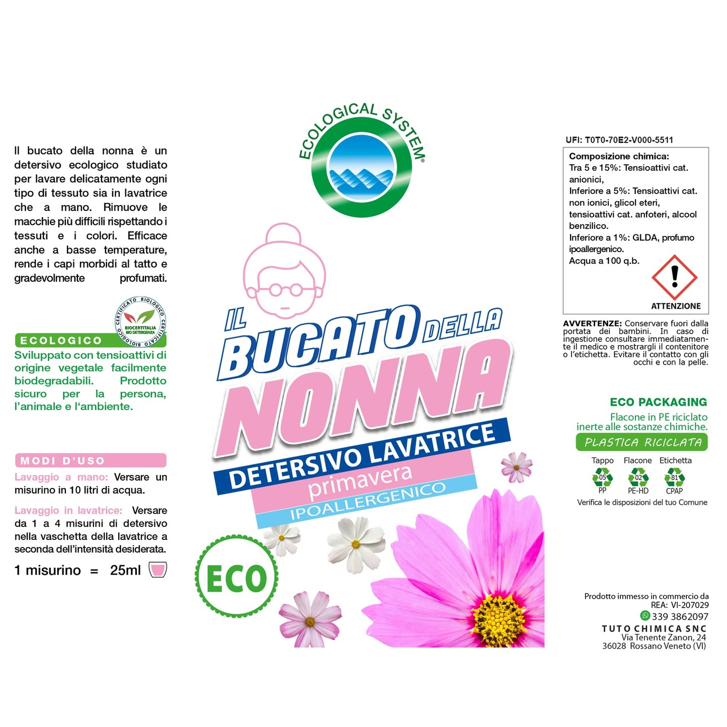 Bucato della nonna detersivo lavatrice