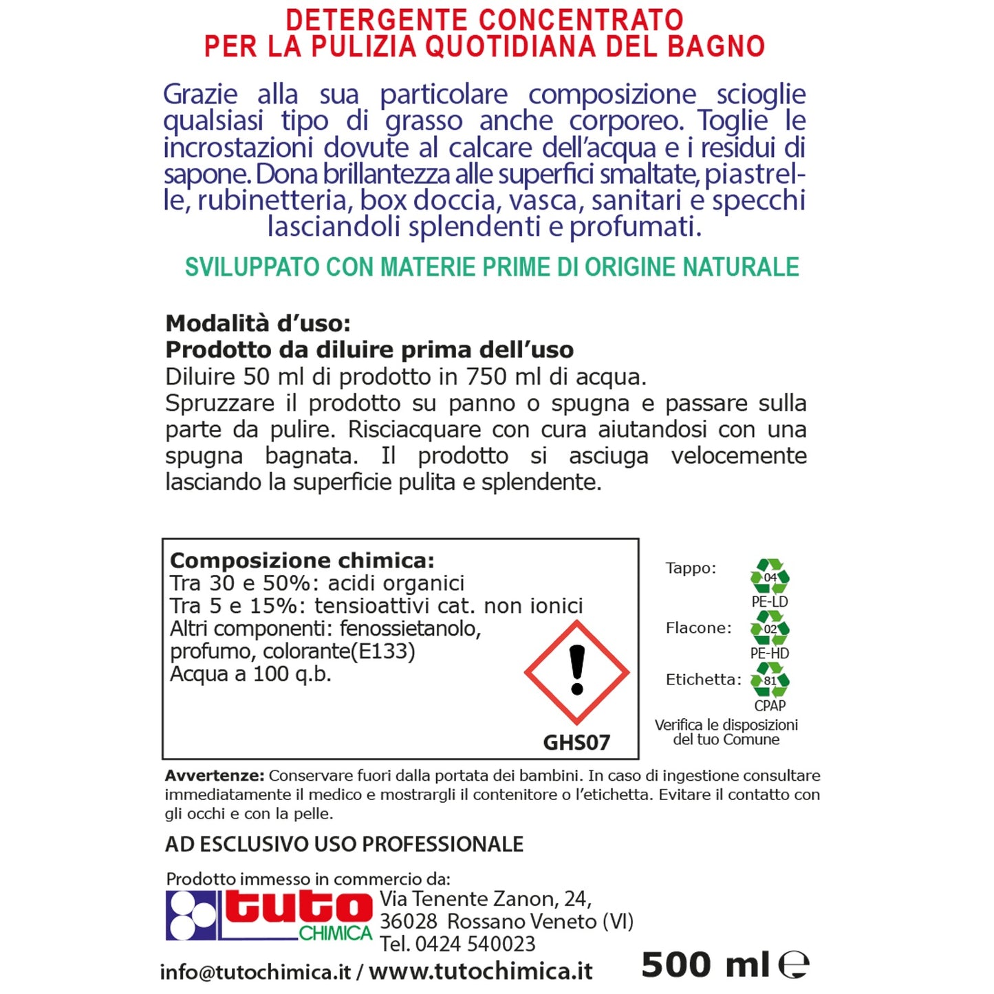 Tuto Bagno Super concentrato Viola 500ml