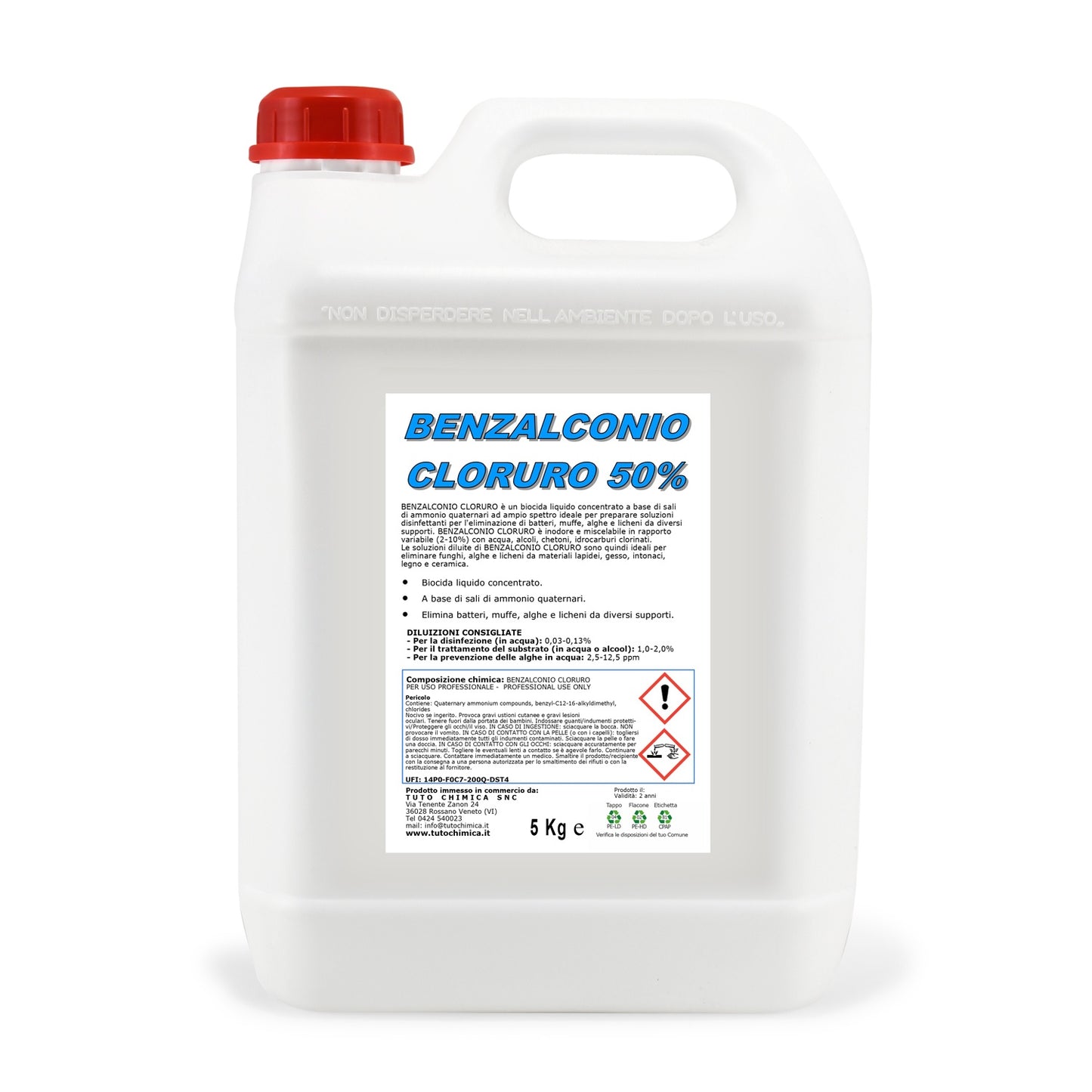 Benzalconio cloruro 50% 5L