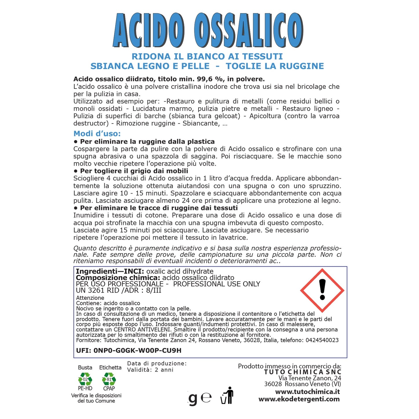 Acido ossalico