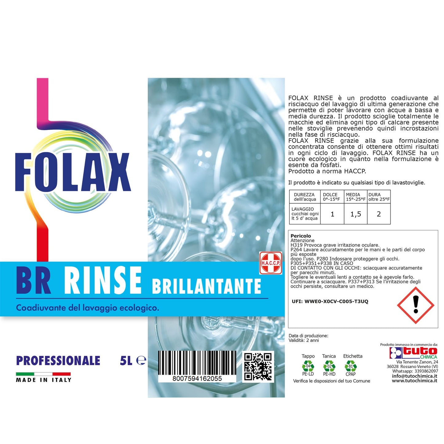 Folax rinse brillantante professionale