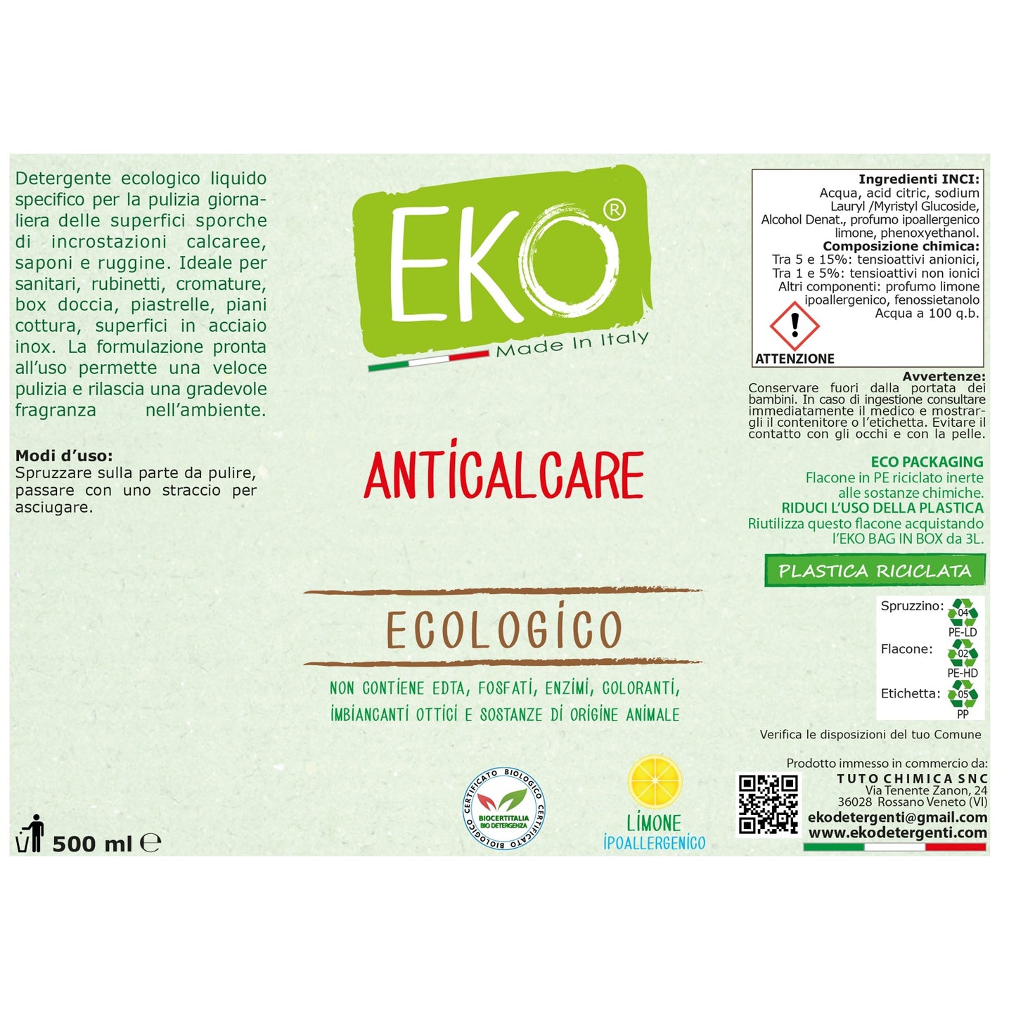 Bag in Box Kit Eko anticalcare ecologico