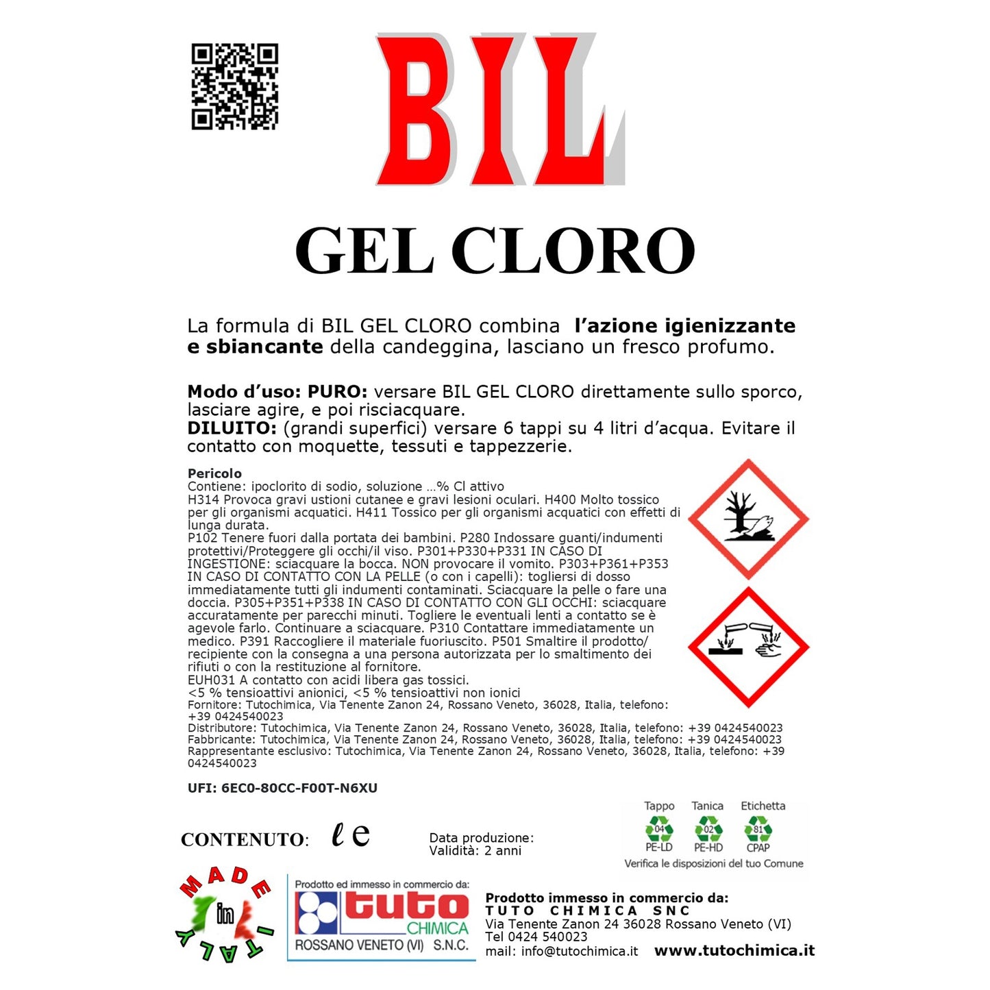 Bil gel cloro