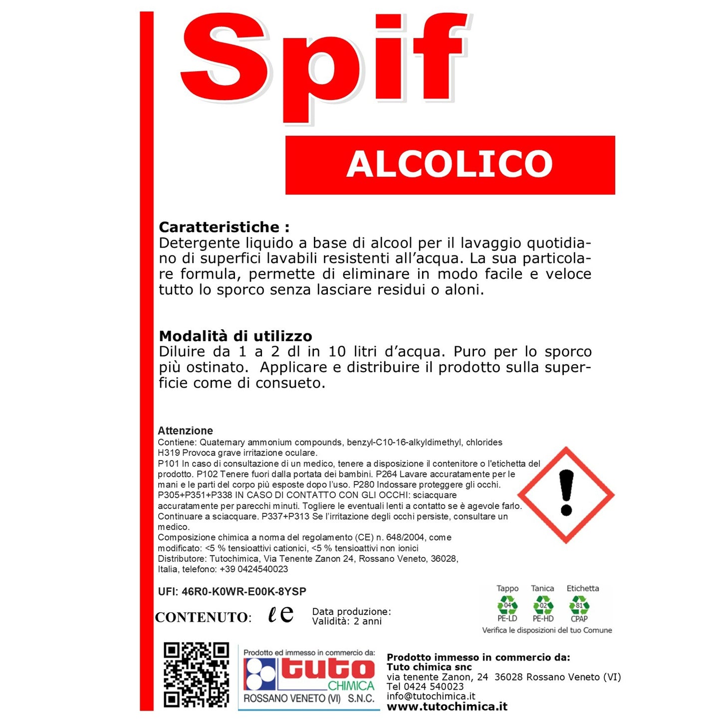Spif alcolico