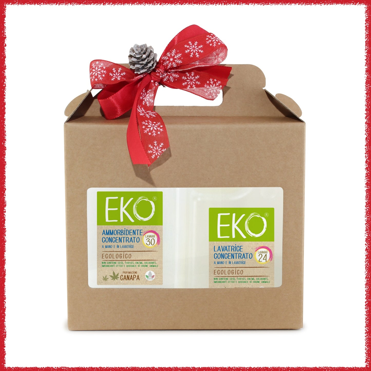 Gift box eko kit 2 mini 24 lavaggi canapa