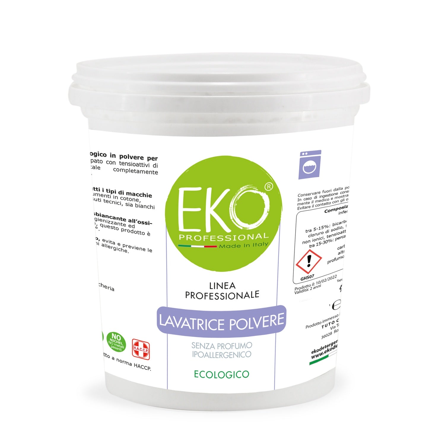 Detersivo polvere lavatrice professionale | Eko Professional TUTOCHIMICA Detersivo polvere lavatrice professionale | Eko Professional TUTOCHIMICA