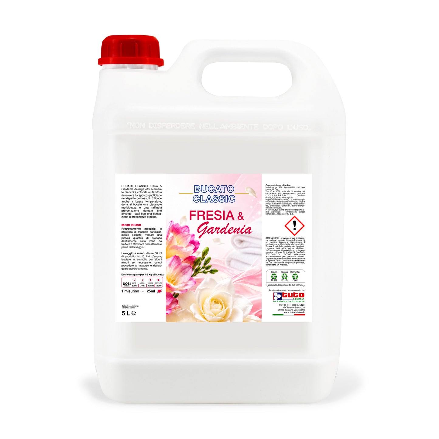 Detersivo lavatrice classic fresia e gardenia