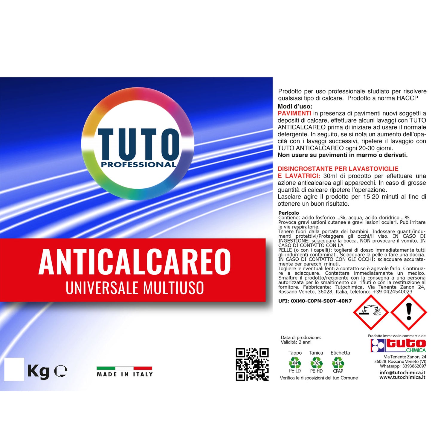 Tuto anticalcareo