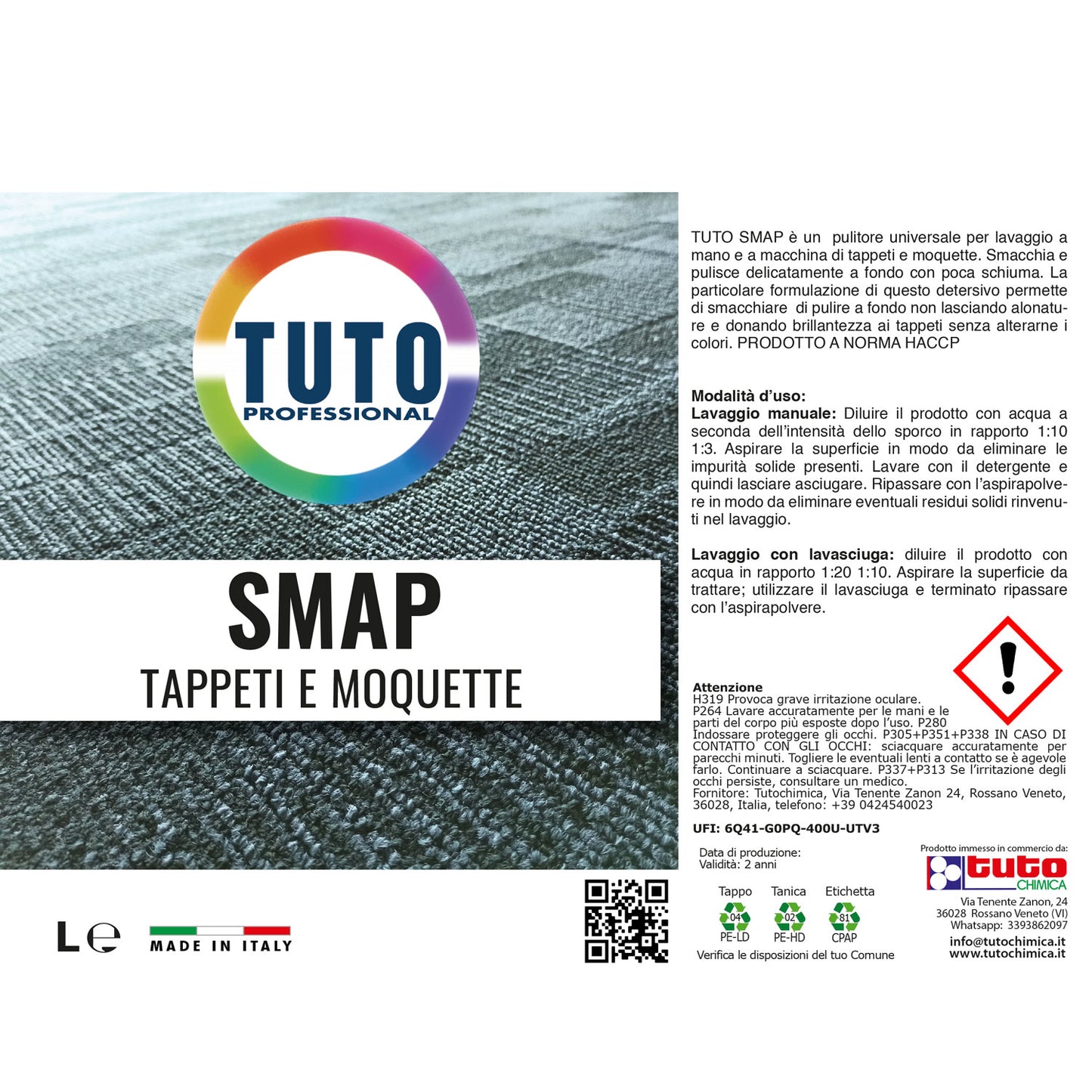 Tuto smap detergente per tappeti e moquette