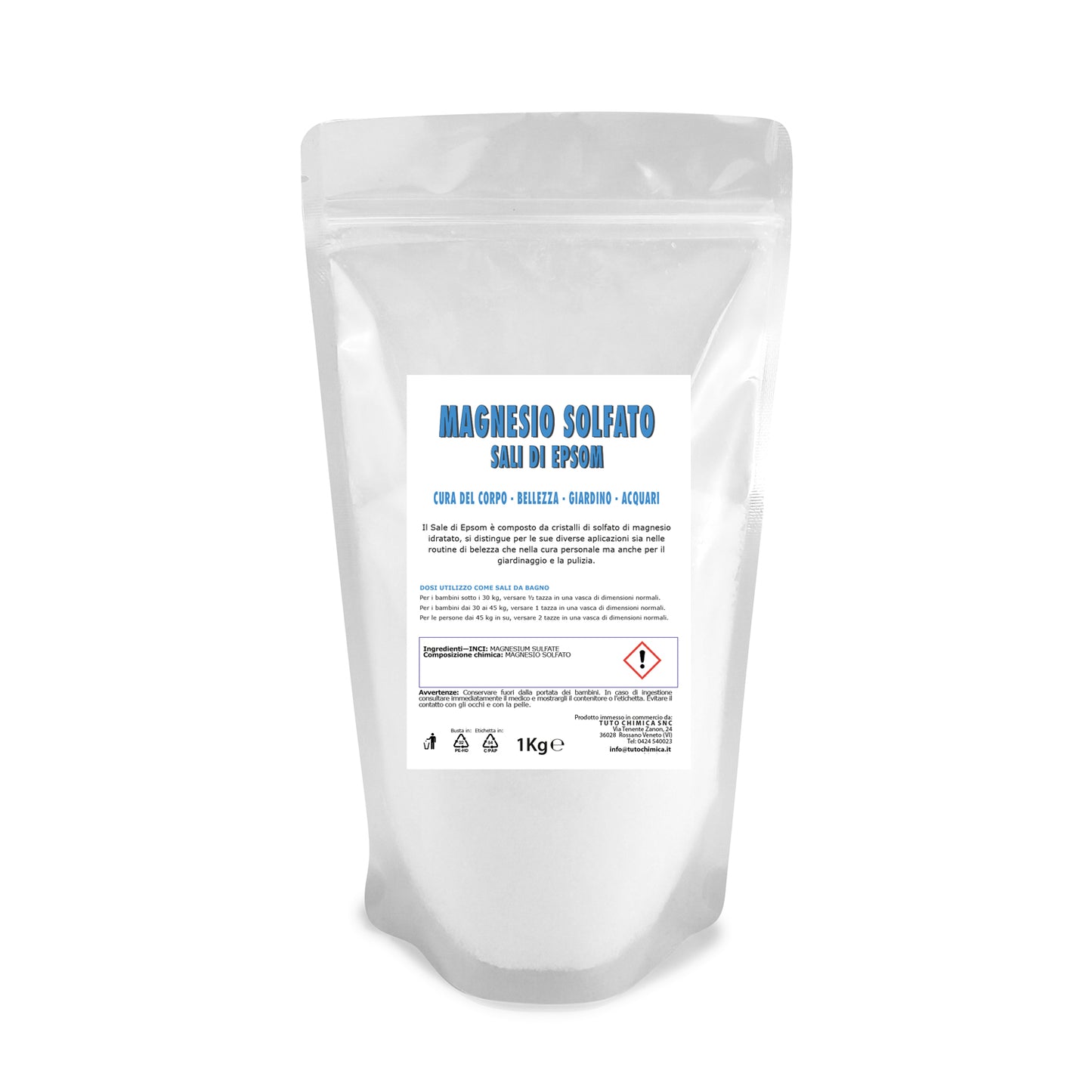 Magnesio solfato o sale di Epsom