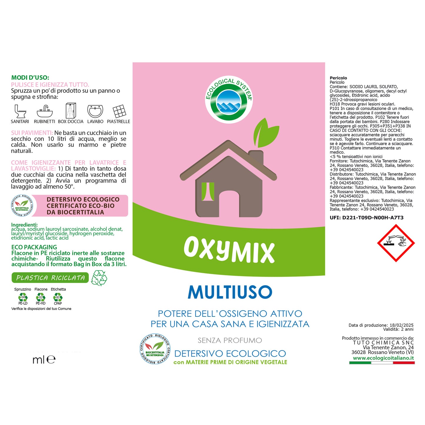 Oxymix Multiuso ecologico