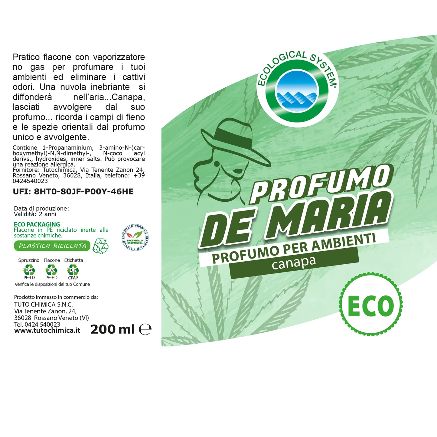 Profumo de Maria profumo ambiente spray 200ml