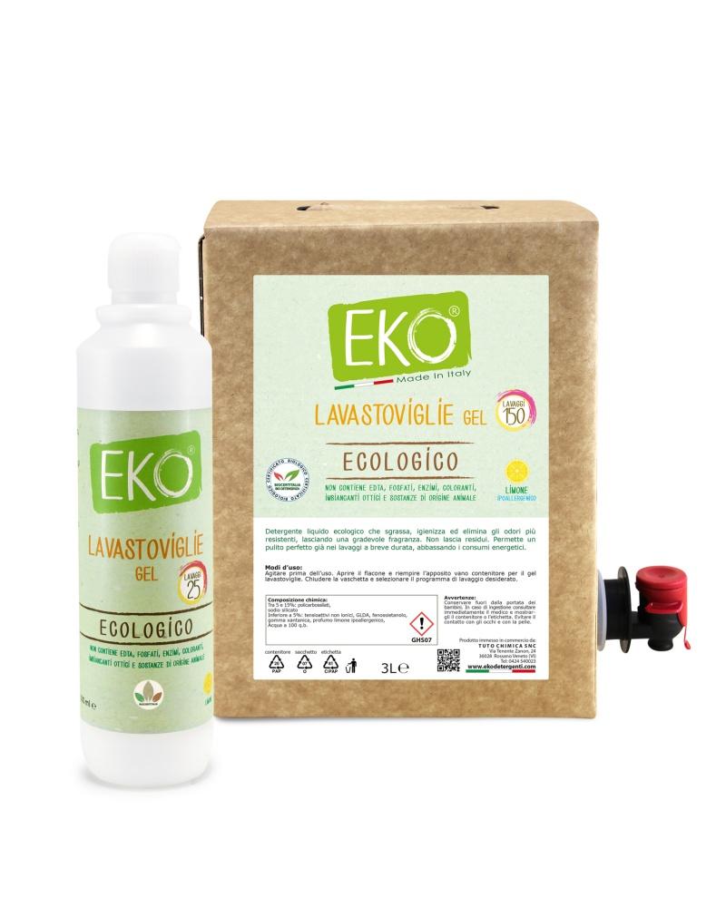 Bag in Box kit Eko detersivo lavastoviglie gel | Linea EKO