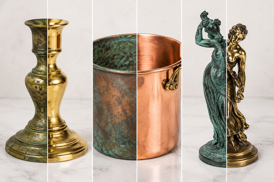 Ottone, rame, bronzo sporco e ossidato?