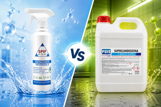 Acido ipocloroso vs candeggina: differenze reali, utilizzi e vantaggi nell’igiene professionale