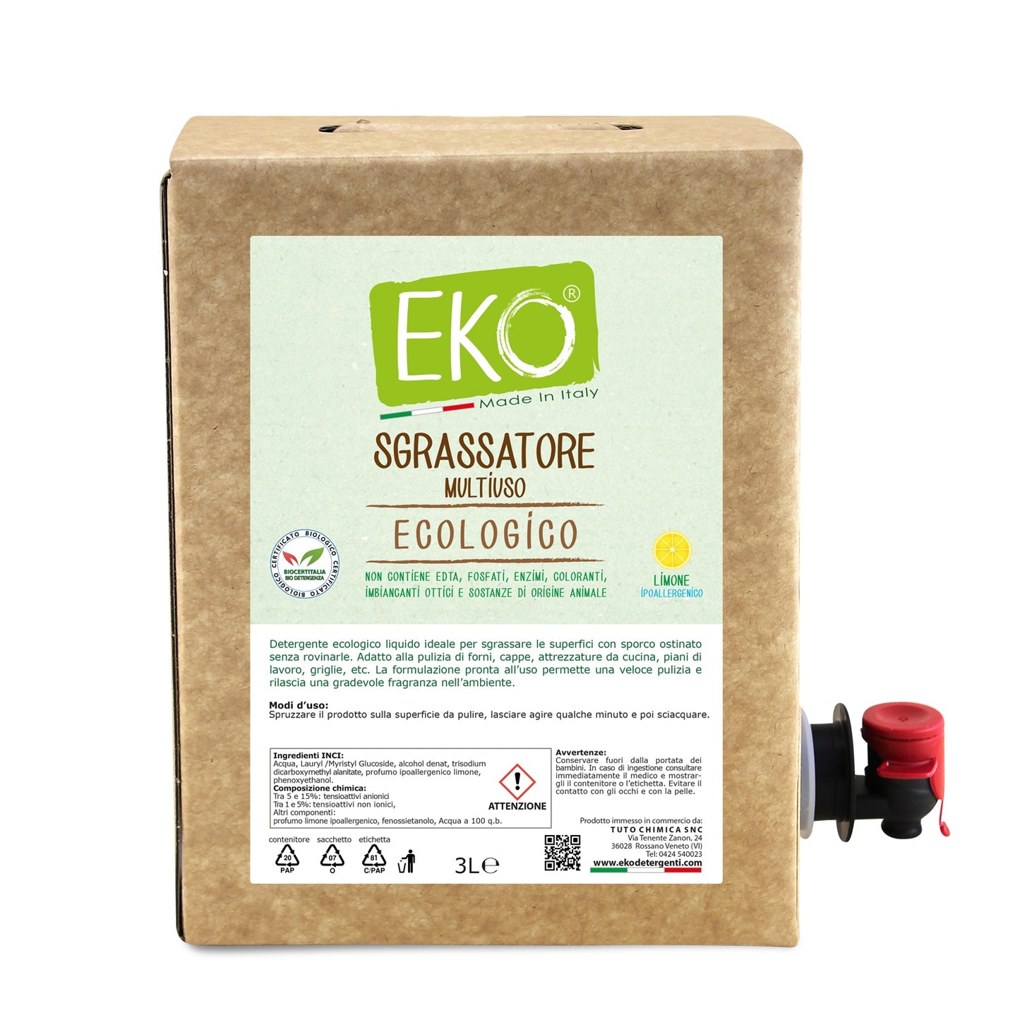 Eko sgrassatore multiuso ecologico