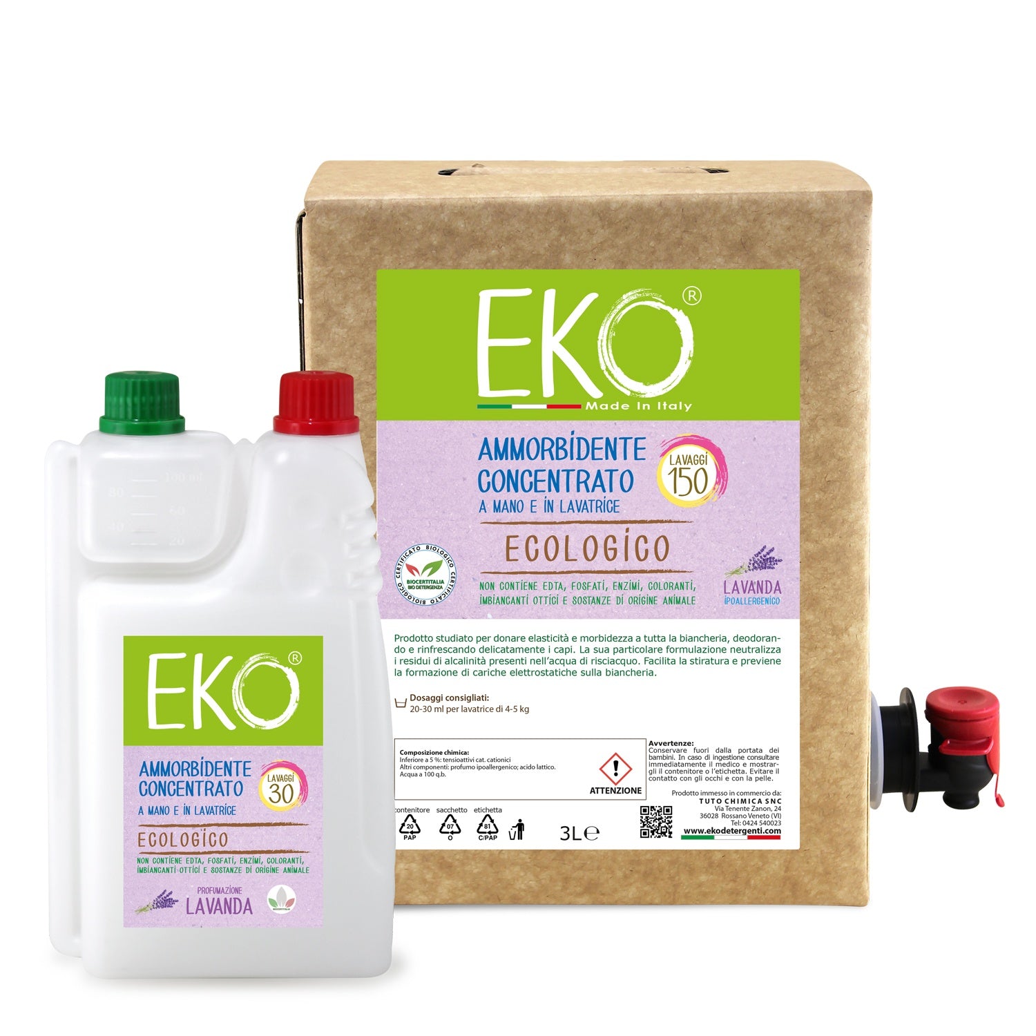 Bag in Box Kit Eko ammorbidente liquido lavanda