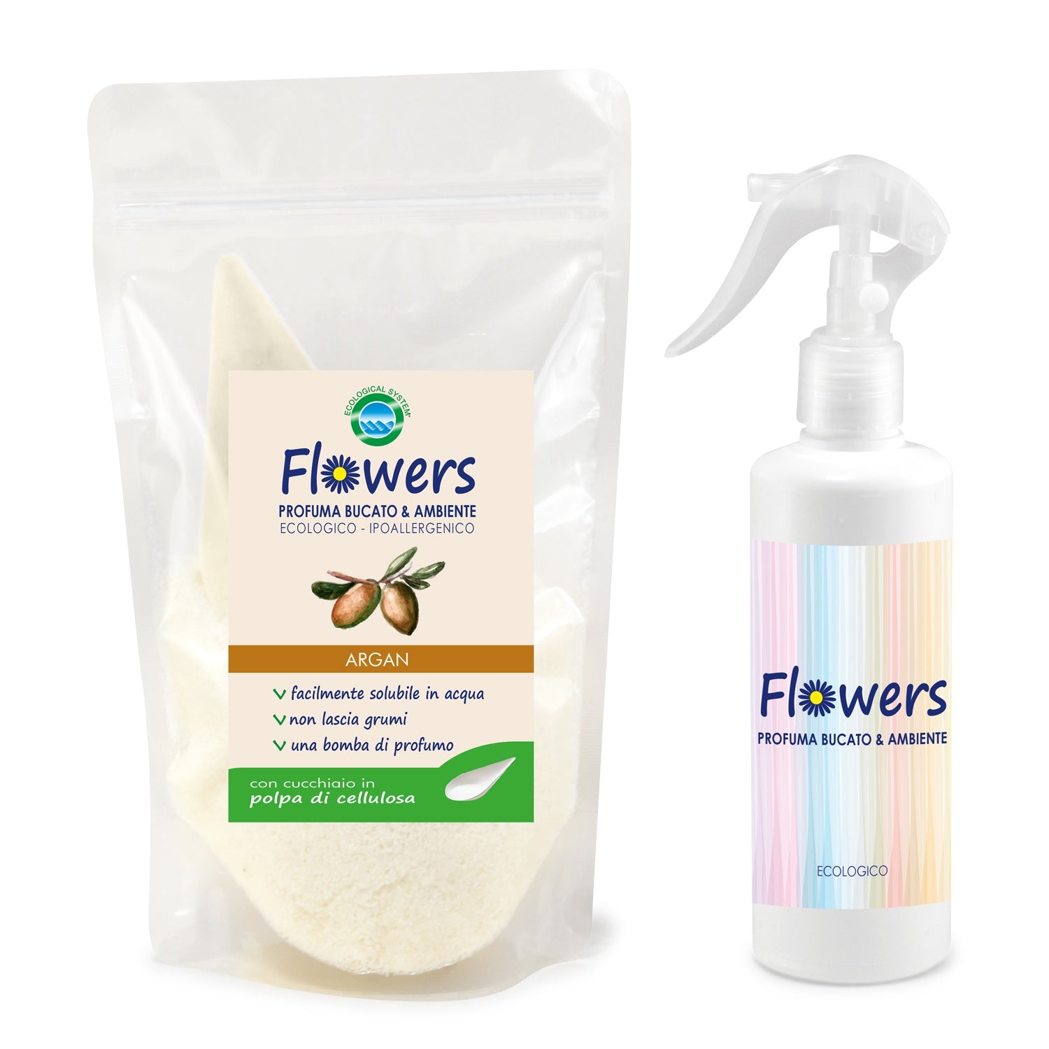 Profuma bucato e ambiente in polvere ecologico Flowers Idea Regalo