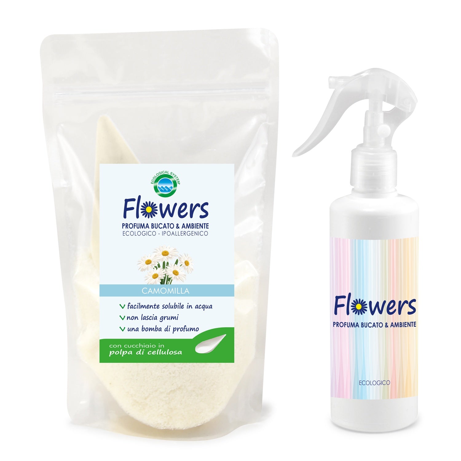 Profuma bucato e ambiente in polvere ecologico Flowers Idea Regalo