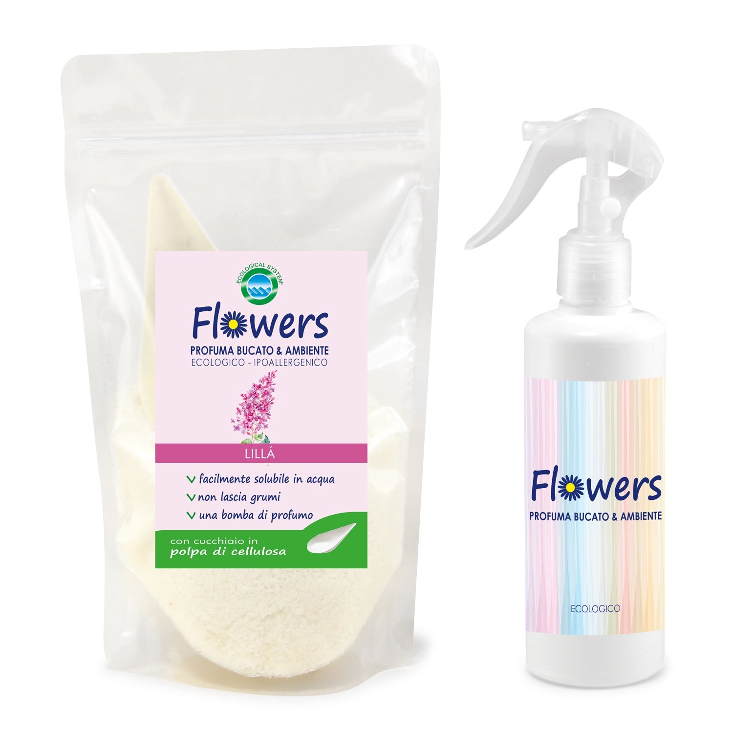 Profuma bucato e ambiente in polvere ecologico Flowers Idea Regalo