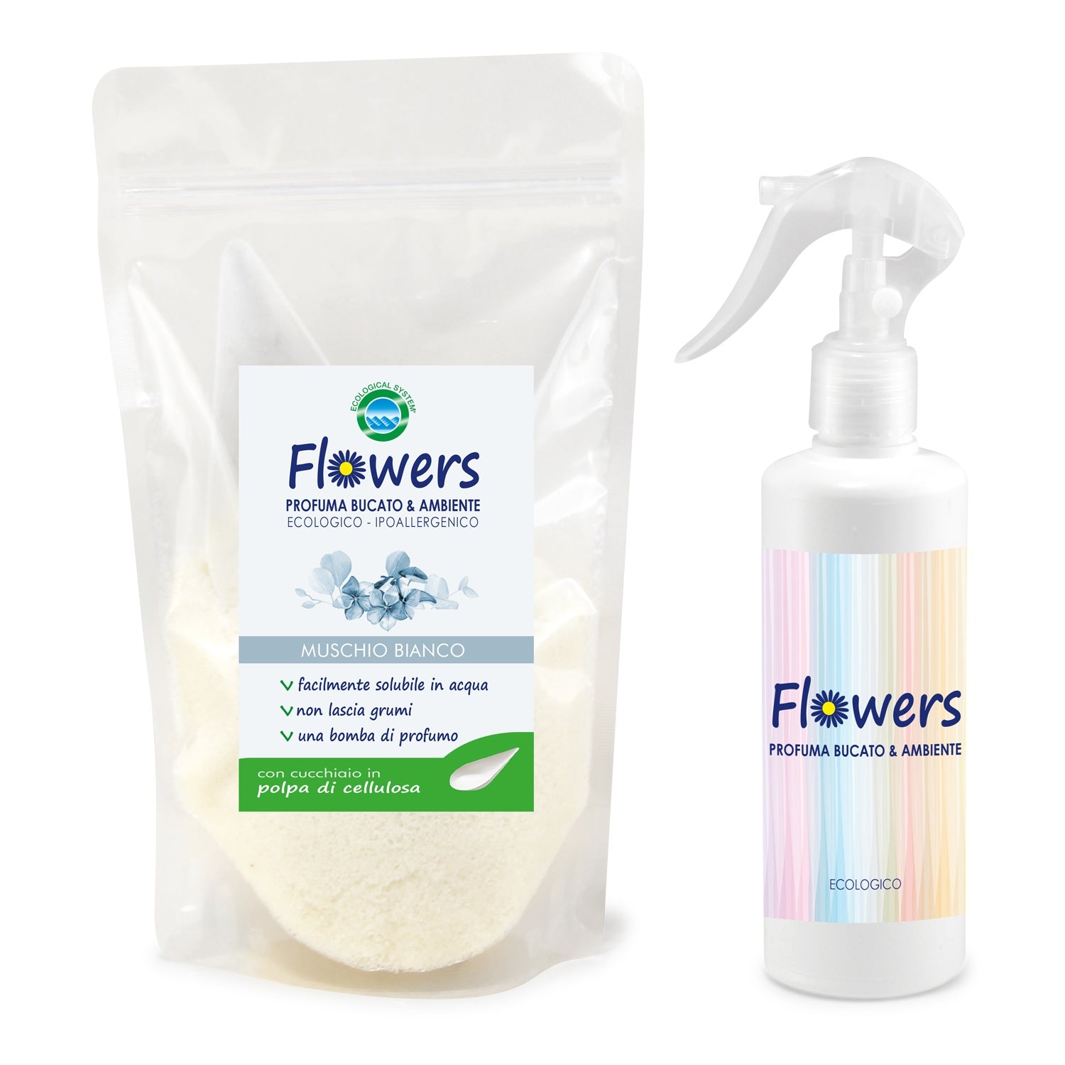 Profuma bucato e ambiente in polvere ecologico Flowers Idea Regalo