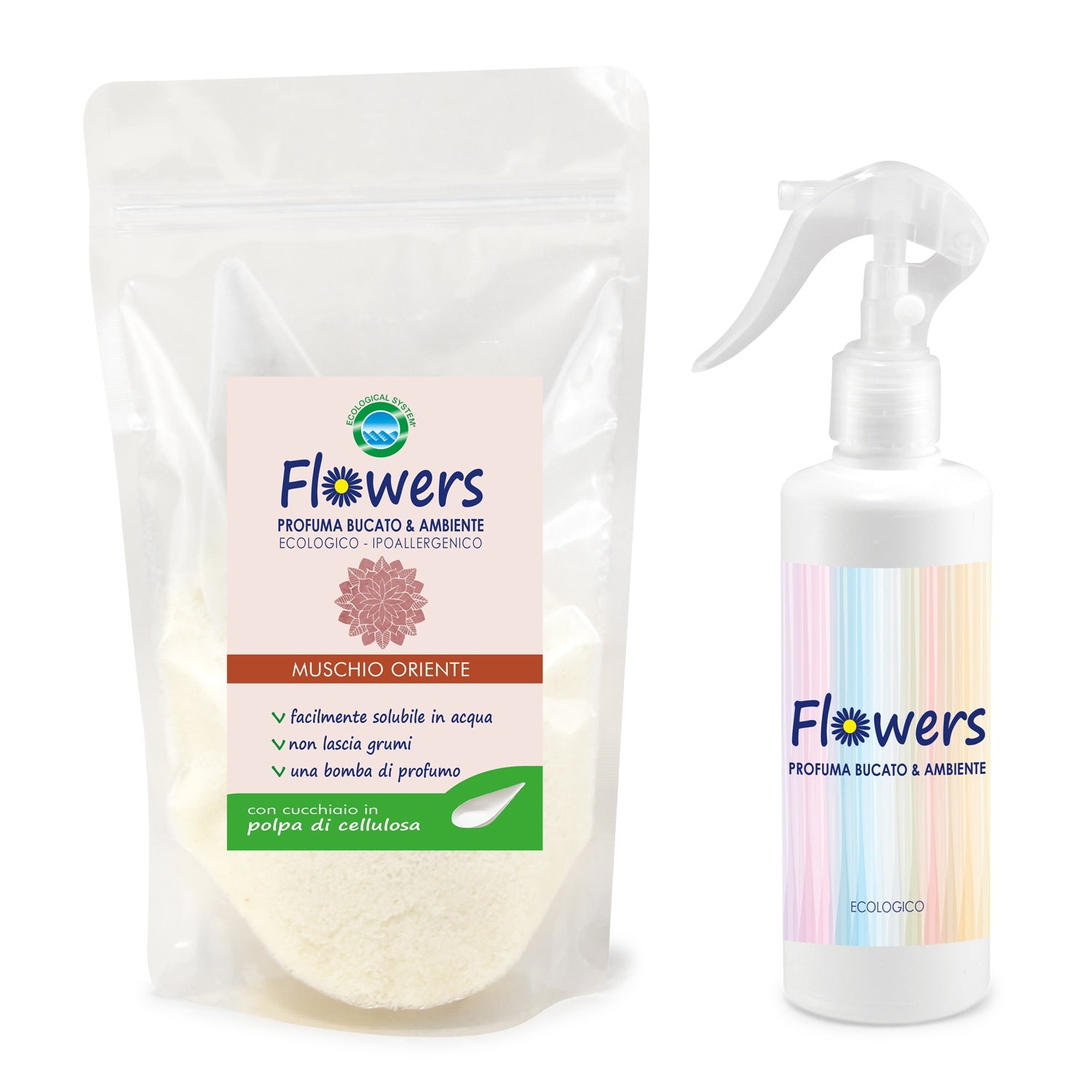 Profuma bucato e ambiente in polvere ecologico Flowers Idea Regalo
