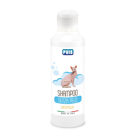 Shampoo Gatto Senza Pelo Profumato Camomilla Ipoallergenico - 220ml