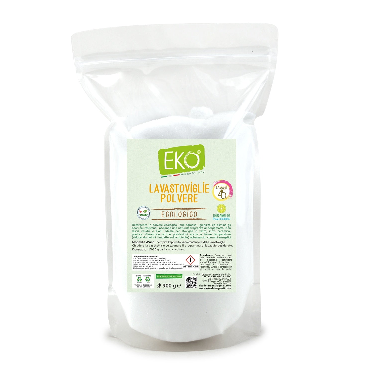 Eko lavastoviglie polvere ecologico