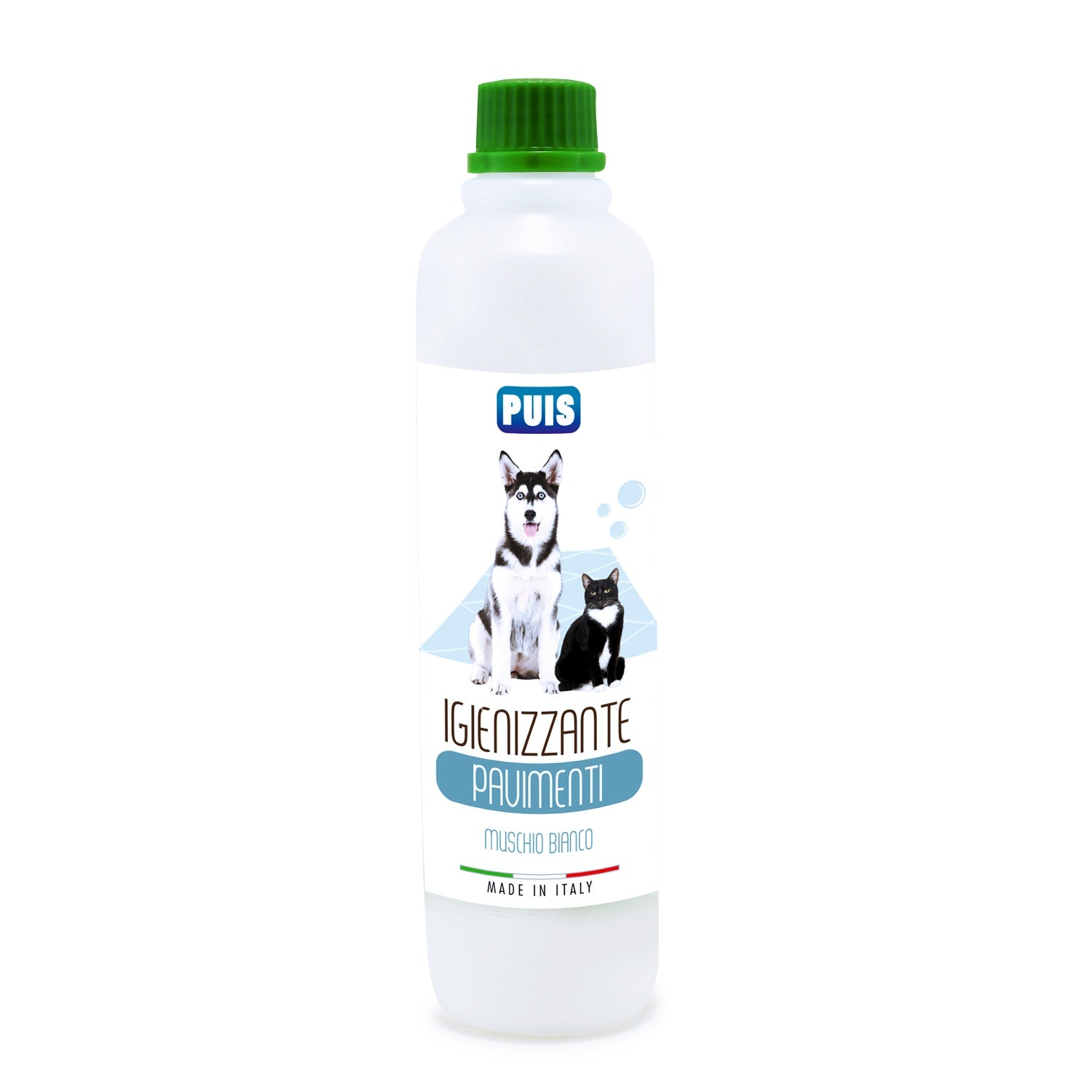 Puis Detergente Igienizzante Pavimenti 500ml - Per Animali Domestici, Elimina i Cattivi Odori - Profumo Muschio Bianco