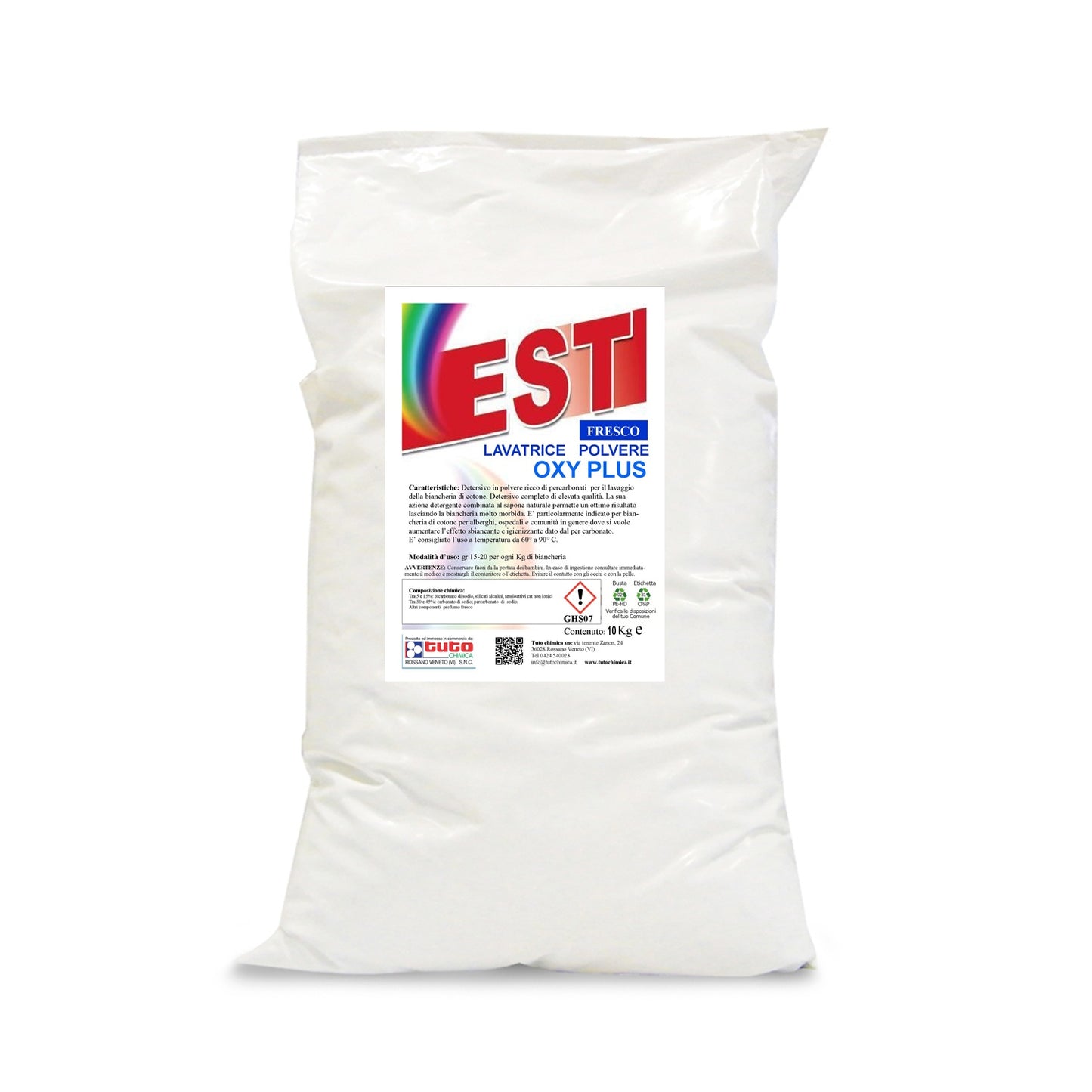 Est detersivo lavatrice in polvere Oxy Plus Fresco