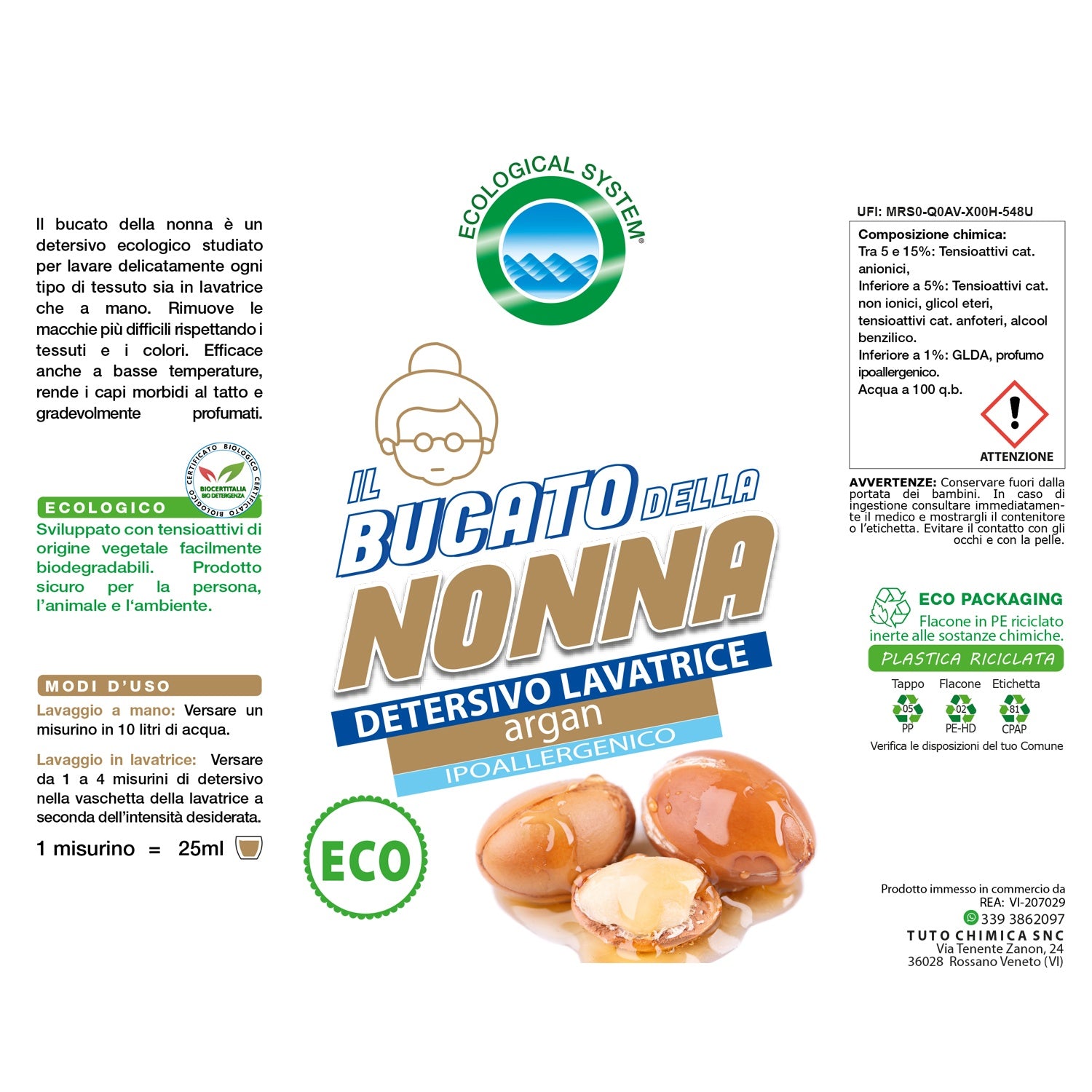 Bucato della nonna kit 3 detersivi lavatrice