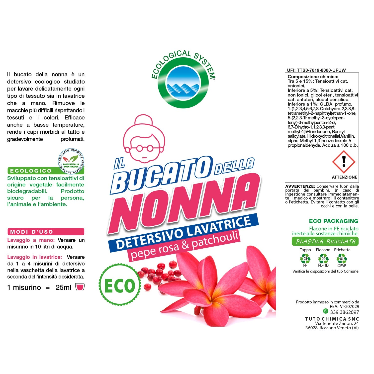 Bucato della nonna kit 3 detersivi lavatrice