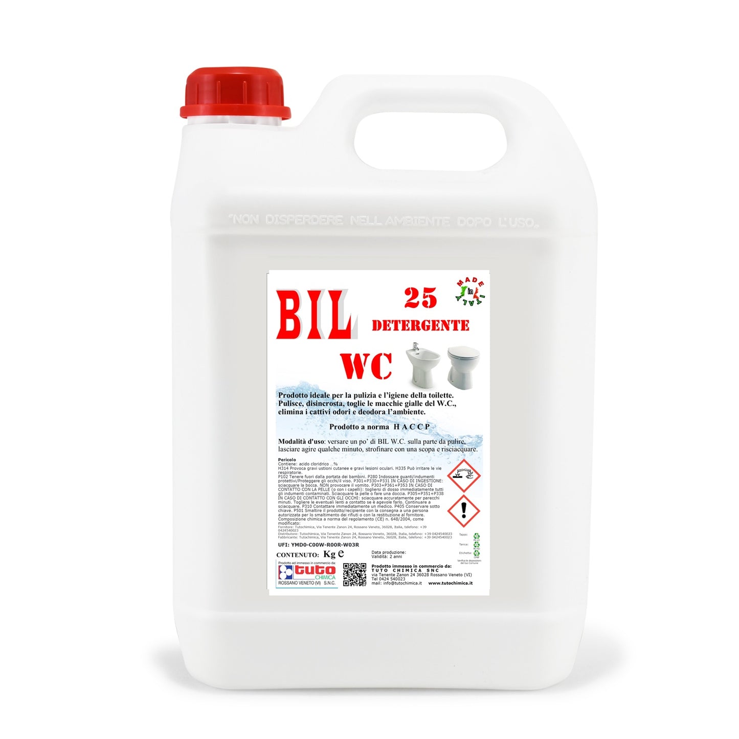 Bil 25 disincrostante wc professionale