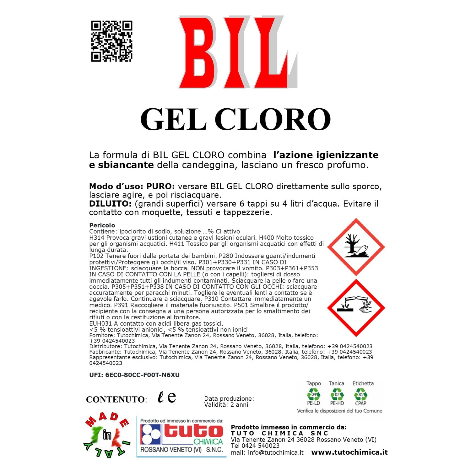 Bil gel cloro