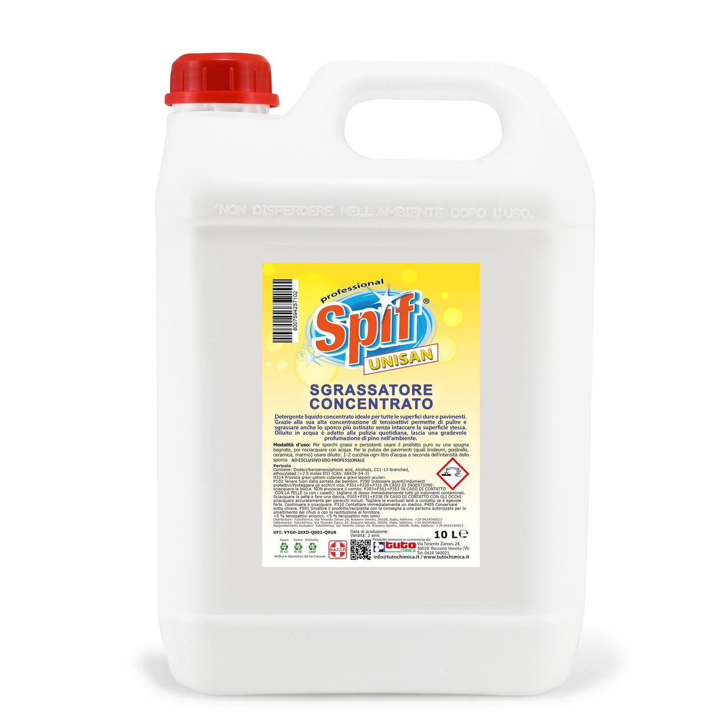 Spif unisan sgrassatore pavimenti e superfici dure