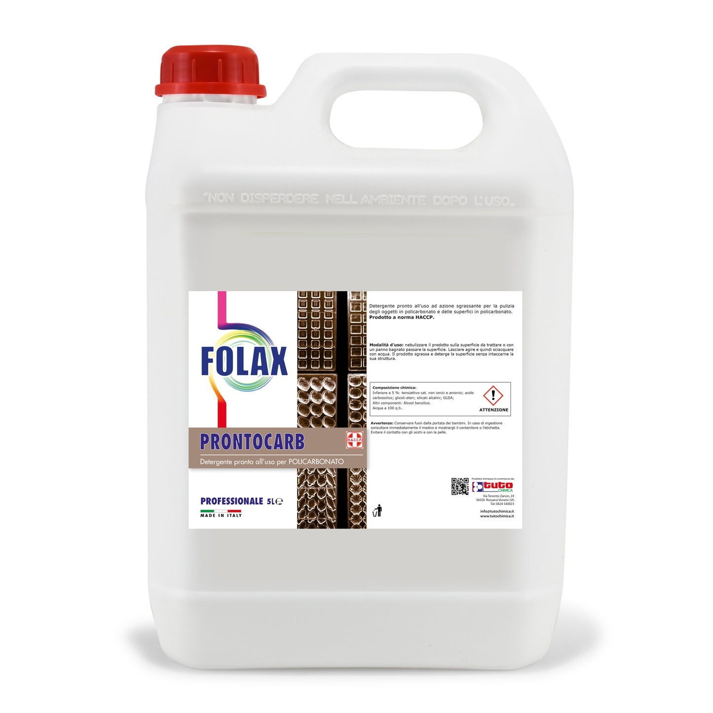 Folax Sgrassatore policarbonato tuto chimica