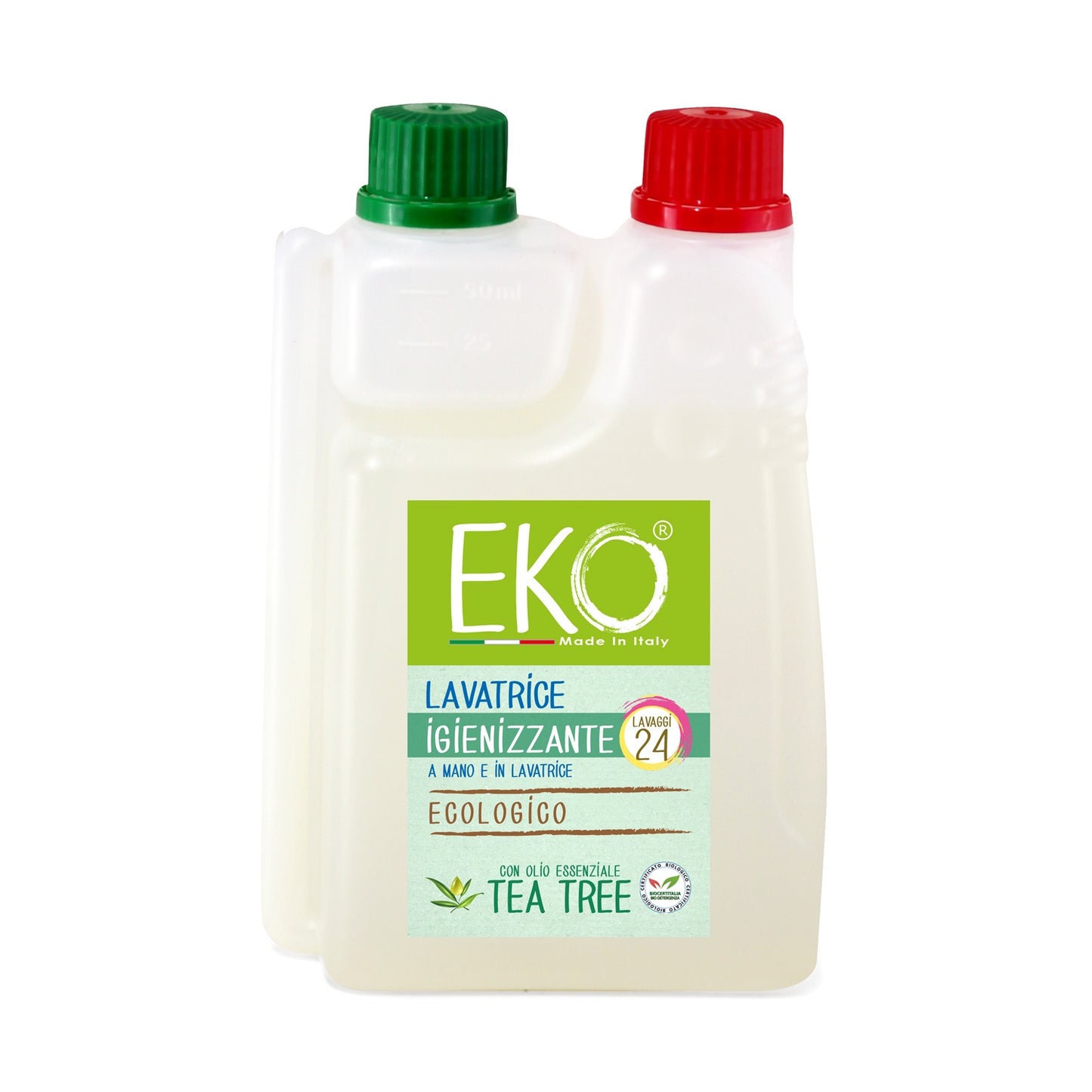 Detersivo lavatrice igienizzante con tea tree ecologico