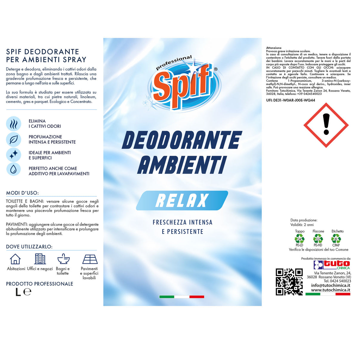 Spif deodorante per ambienti Relax