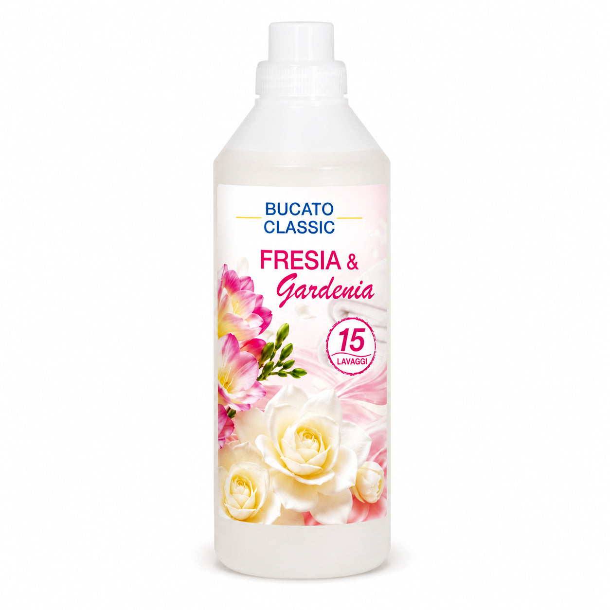Detersivo lavatrice liquido Bucato Classic Fresia e Gardenia 1 litro per capi bianchi e colorati