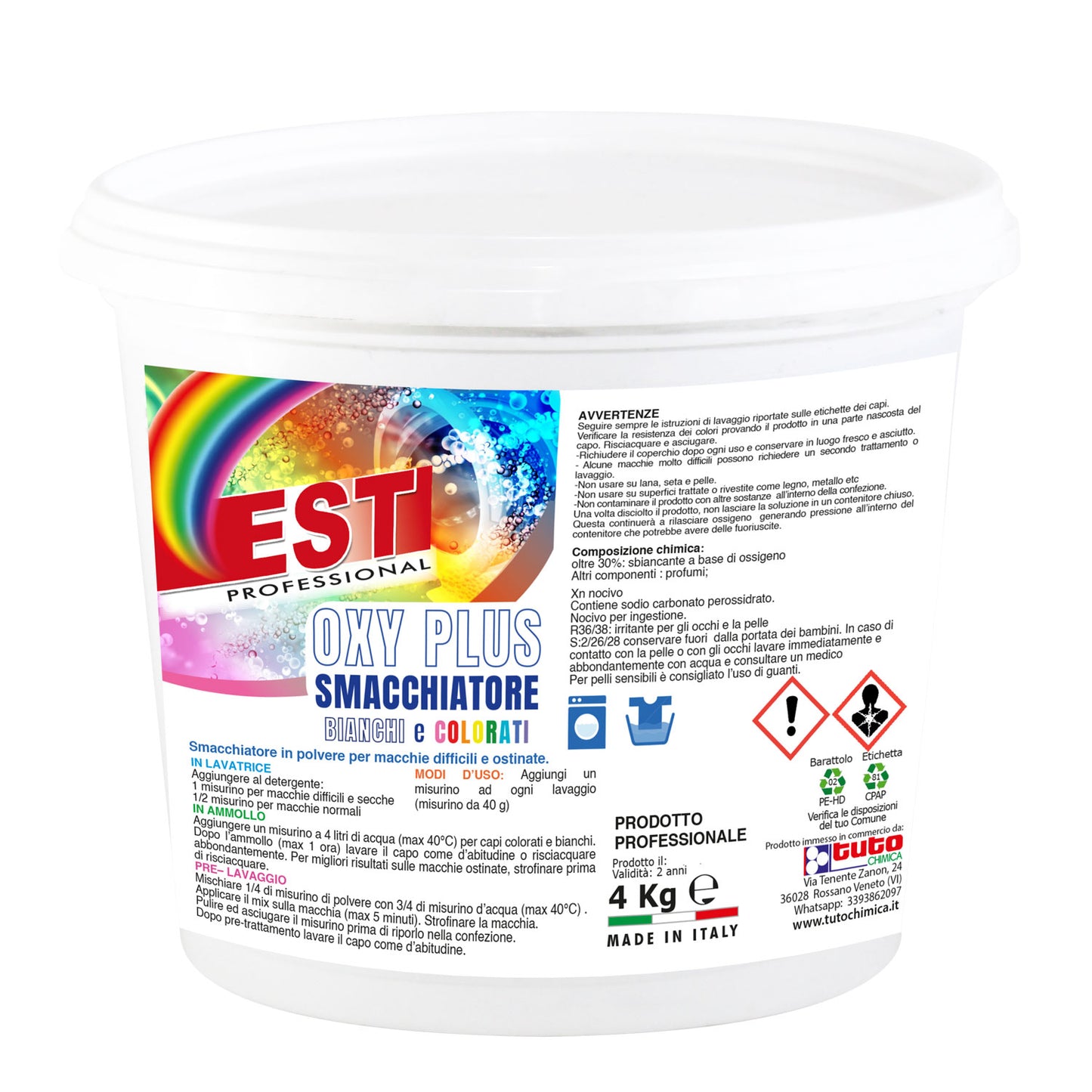 Est smacchiatore bucato polvere bianchi e colorati professionale
