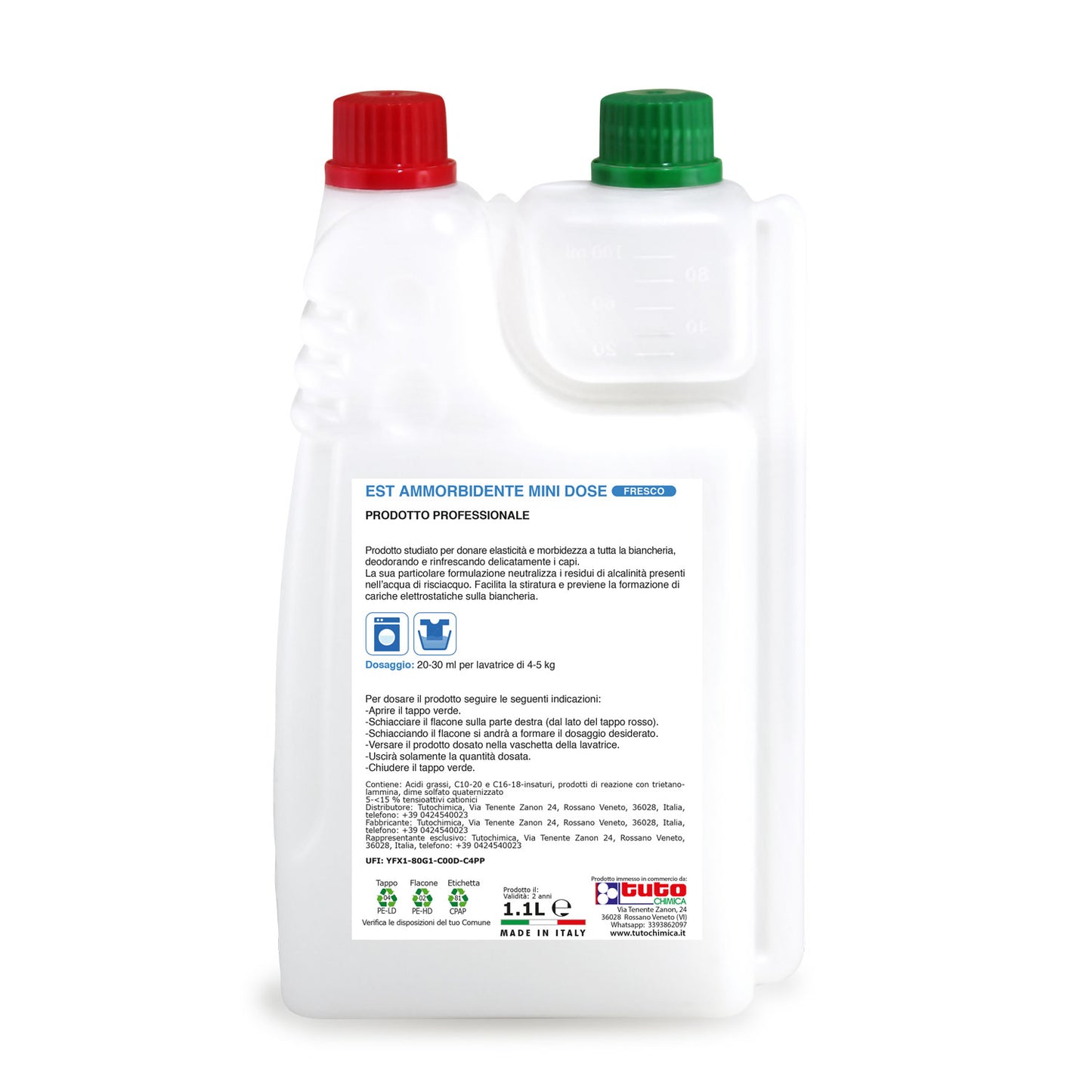 EST Ammorbidente lavatrice minidose 1,1L