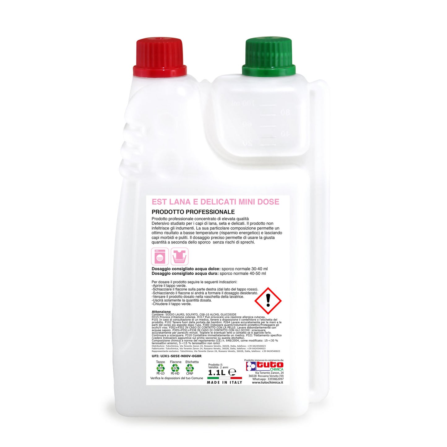 EST Detersivo Lavatrice Lana e Delicati Concentrato Minidose 1.1L