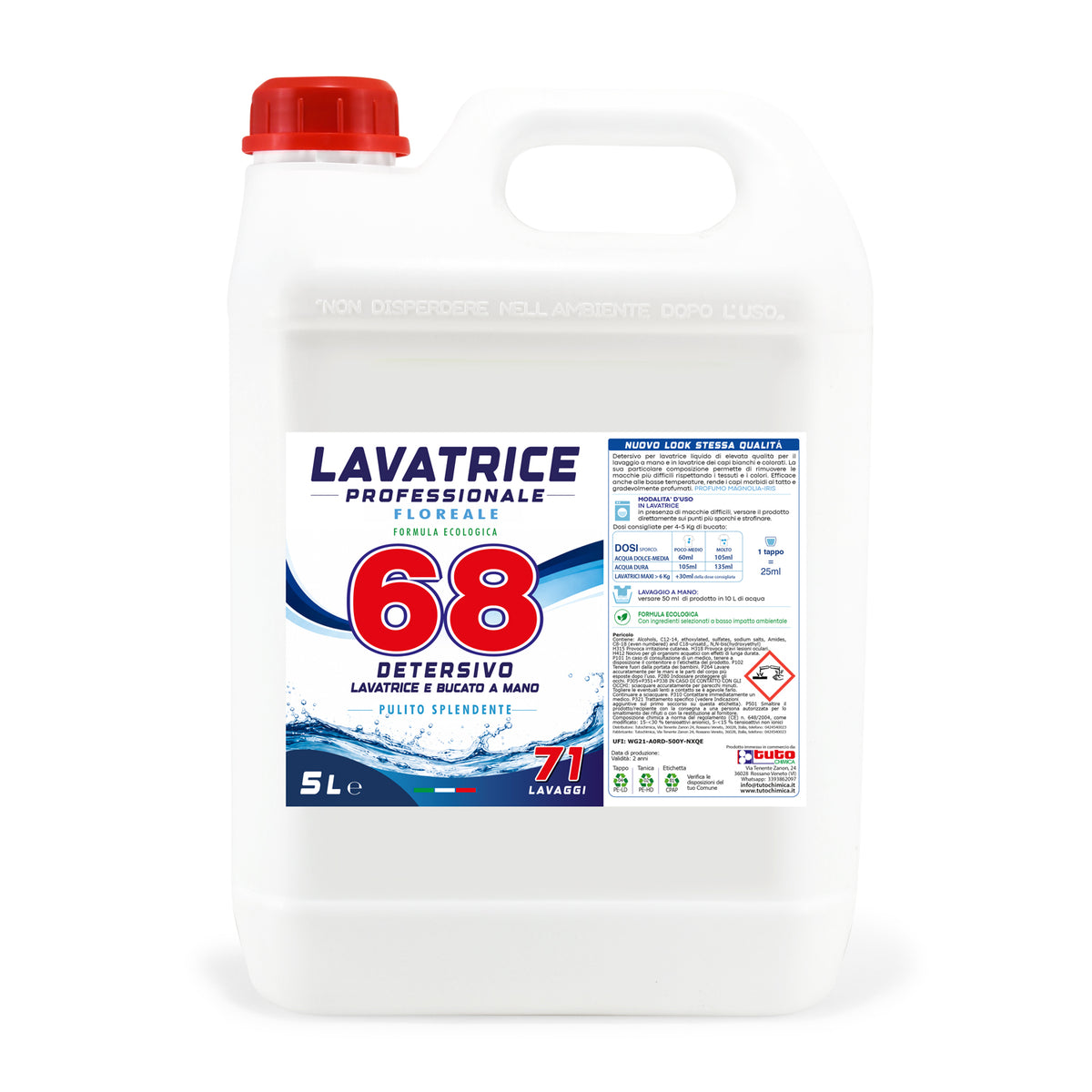 Detersivo lavatrice liquido 68